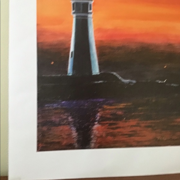 NIGHT SCENE LIGHTHOUSE ON THE NIAGARA RIVER 1818 - Picture 4 of 4